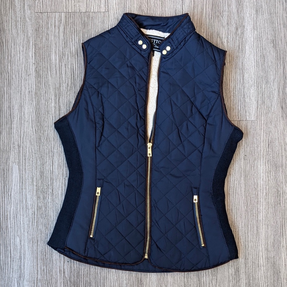 C’ESTTOI  Blue vest - faux sheepskin